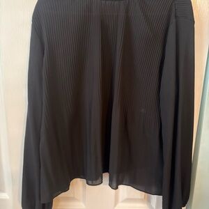 Primark Black Pleated Blouse